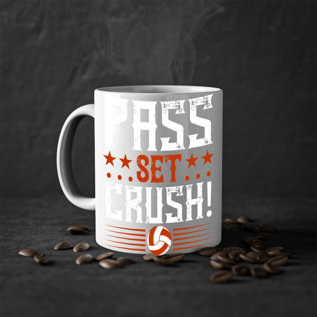 Pass…Set…CRUSH Style 588#- volleyball-Mug / Coffee Cup