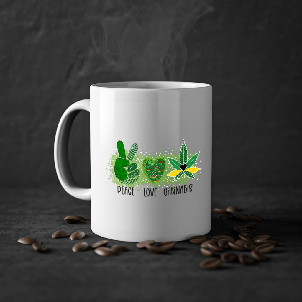 Peace Love Cannabis 215#- marijuana-Mug / Coffee Cup