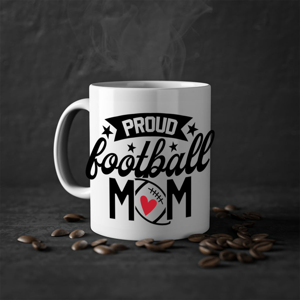 Proud football mom 563#- football-Mug / Coffee Cup