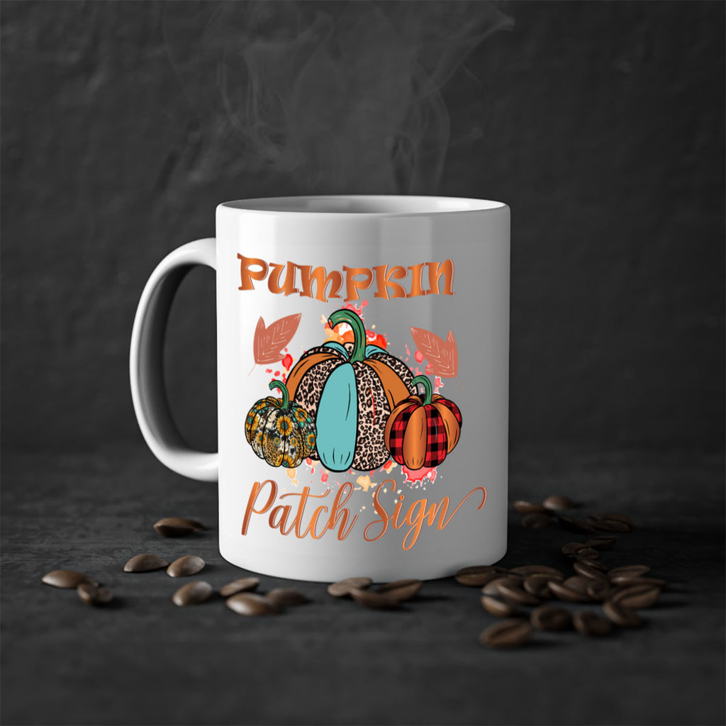 Pumpkin Patch Sign 530#- fall-Mug / Coffee Cup