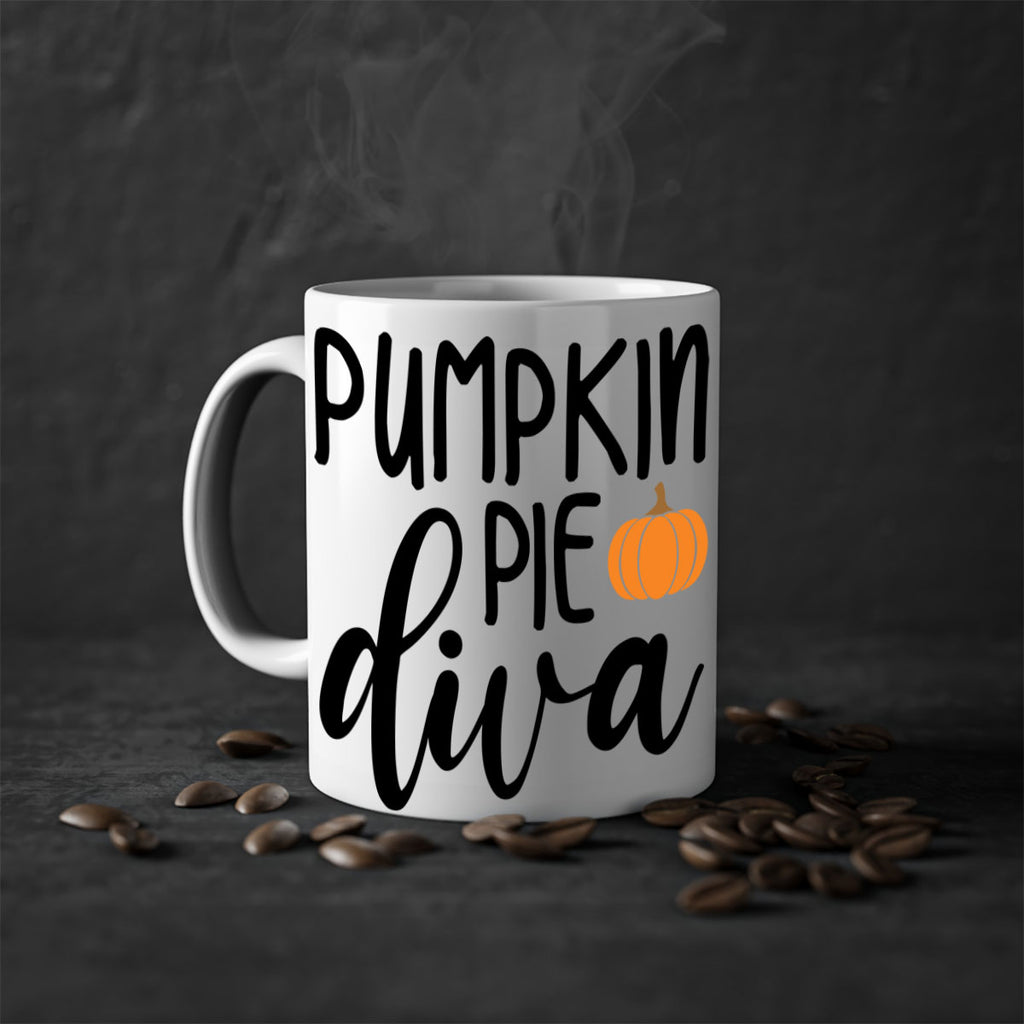 Pumpkin Pie Diva 532#- fall-Mug / Coffee Cup