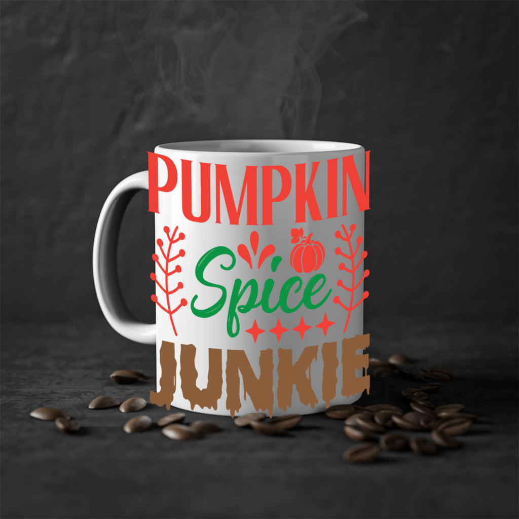 Pumpkin Spice Junkie 547#- fall-Mug / Coffee Cup
