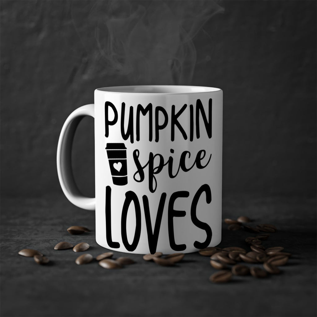 Pumpkin Spice Loves 555#- fall-Mug / Coffee Cup