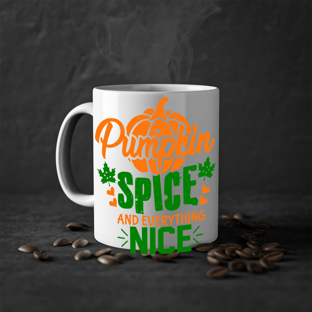 Pumpkin Spice and Everything Nice 538#- fall-Mug / Coffee Cup