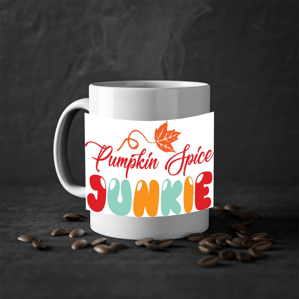 PumpkinSpiceJunkiedesign 569#- fall-Mug / Coffee Cup