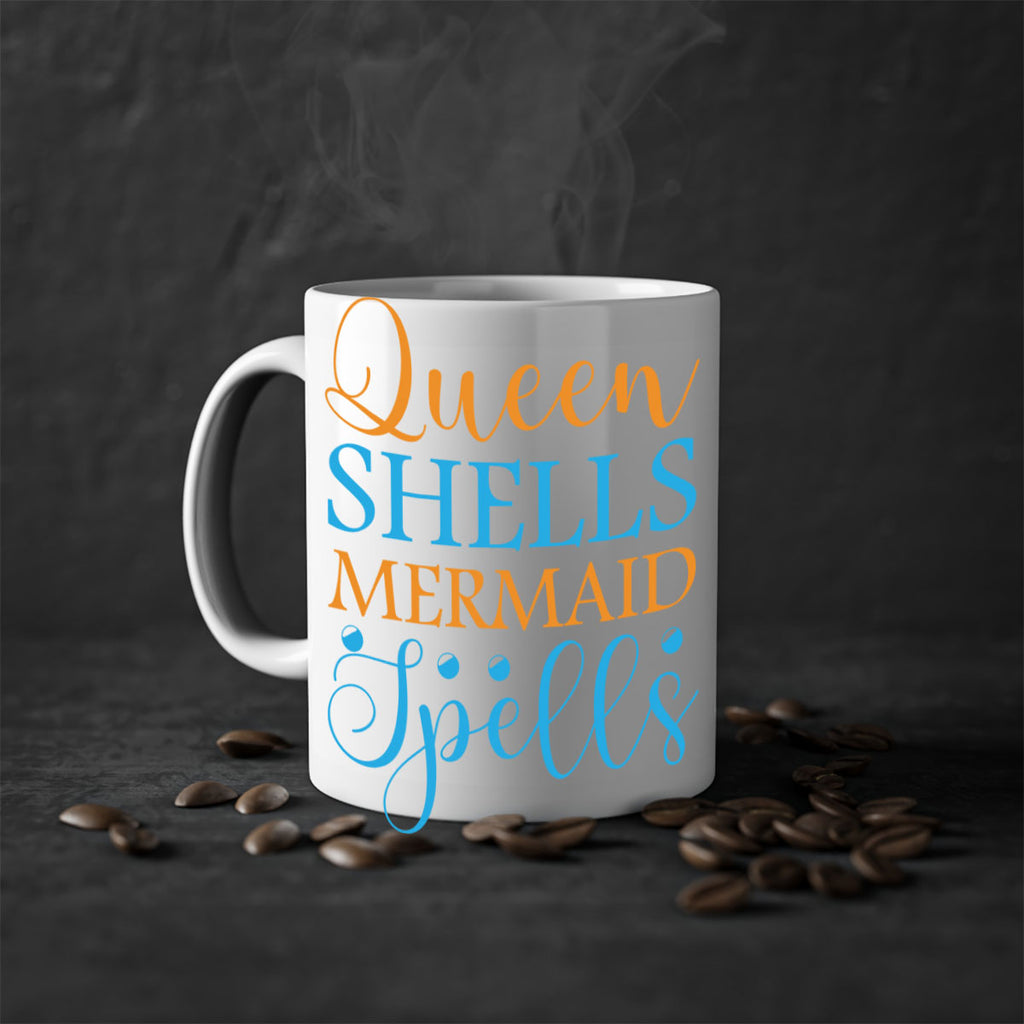 Queen Shells Mermaid Spells 546#- mermaid-Mug / Coffee Cup
