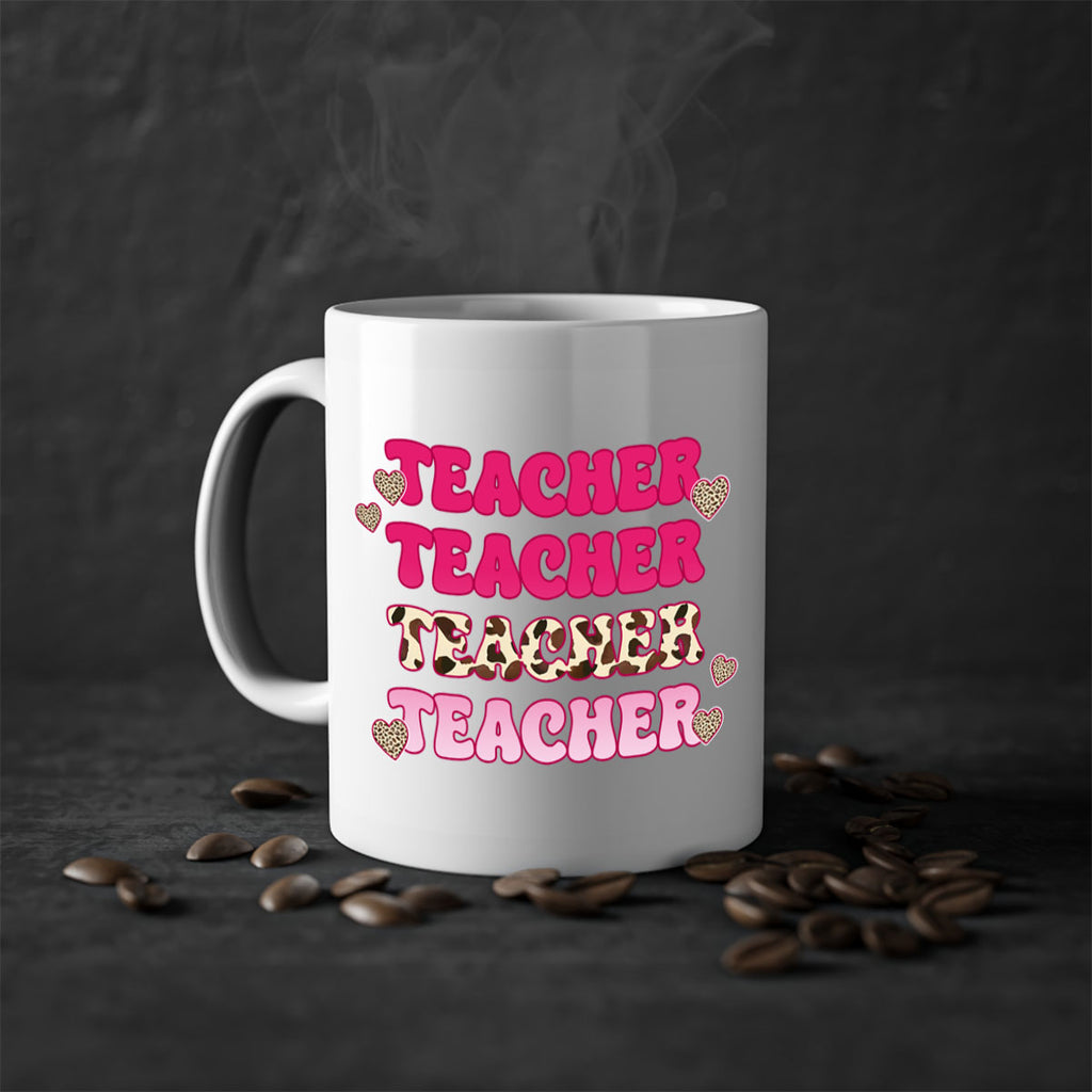 Retro Teacher Valentine 10#- teacher-Mug / Coffee Cup