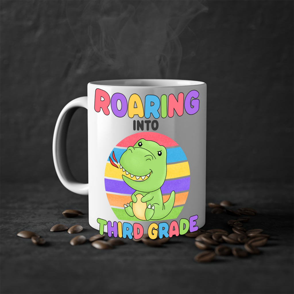 Roaring to 3rd Grade Trex 23#- Third Grade-Mug / Coffee Cup