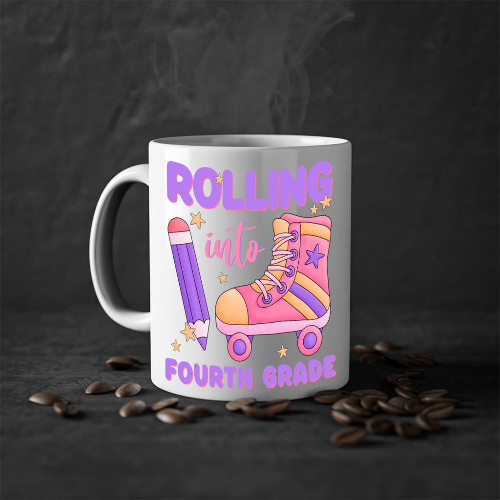 Rolling into 4th Grade 25#- 4th grade-Mug / Coffee Cup
