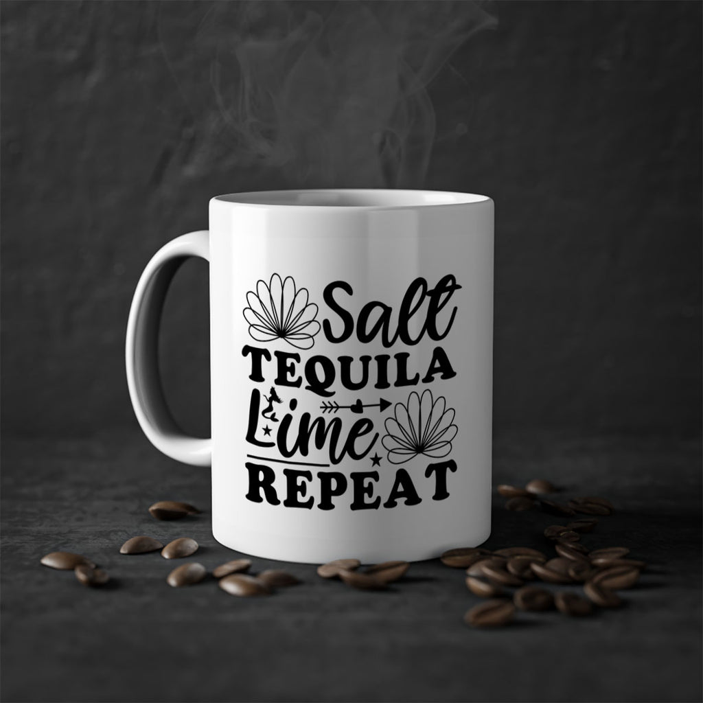 Salt Tequila Lime Repeat 557#- mermaid-Mug / Coffee Cup