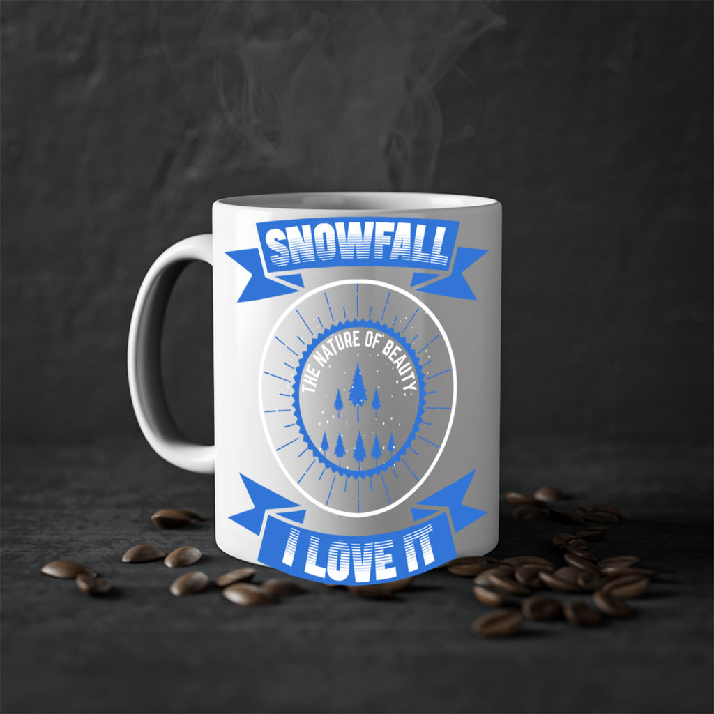 Snowfall Winter 373#- winter-Mug / Coffee Cup