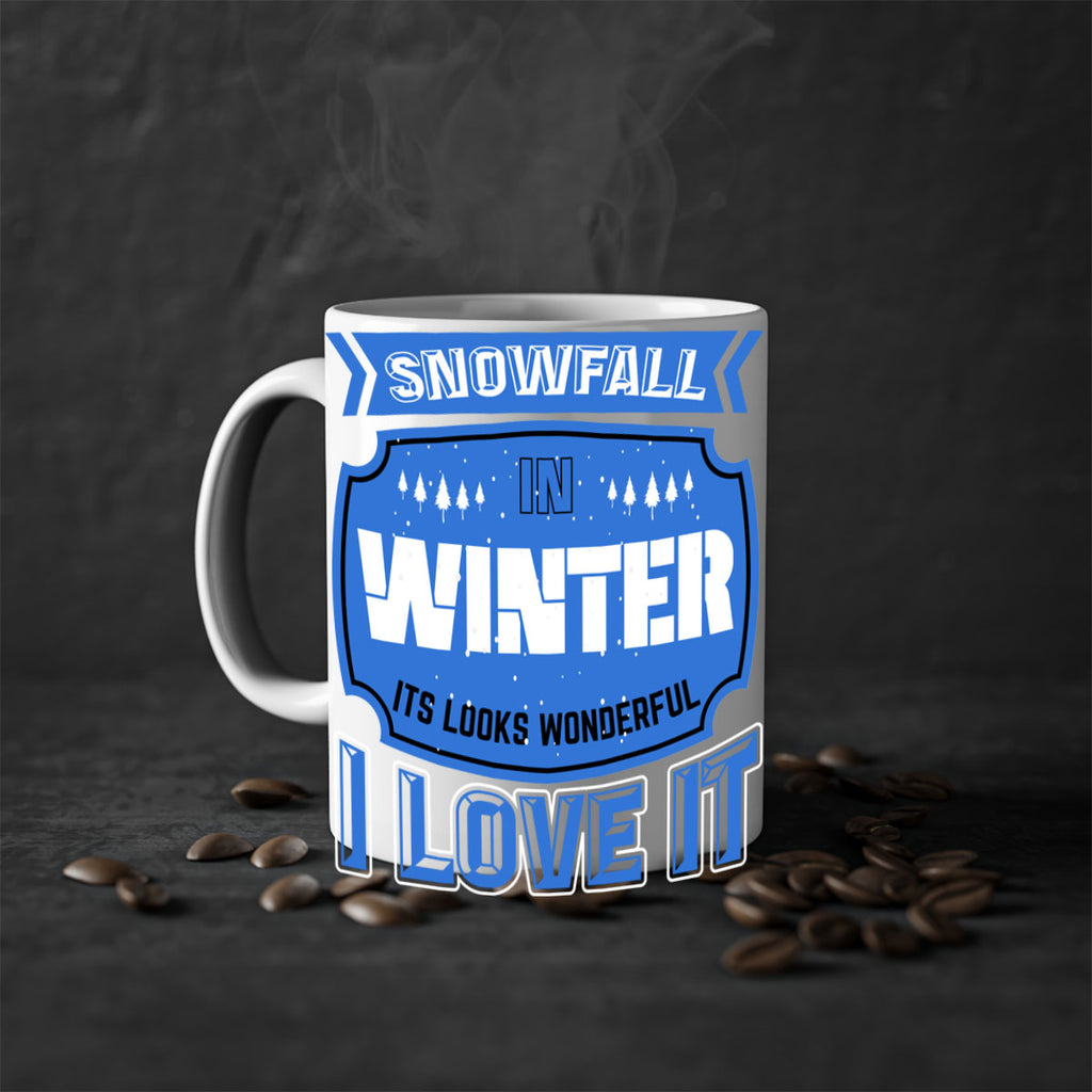 Snowfall in Winter 372#- winter-Mug / Coffee Cup