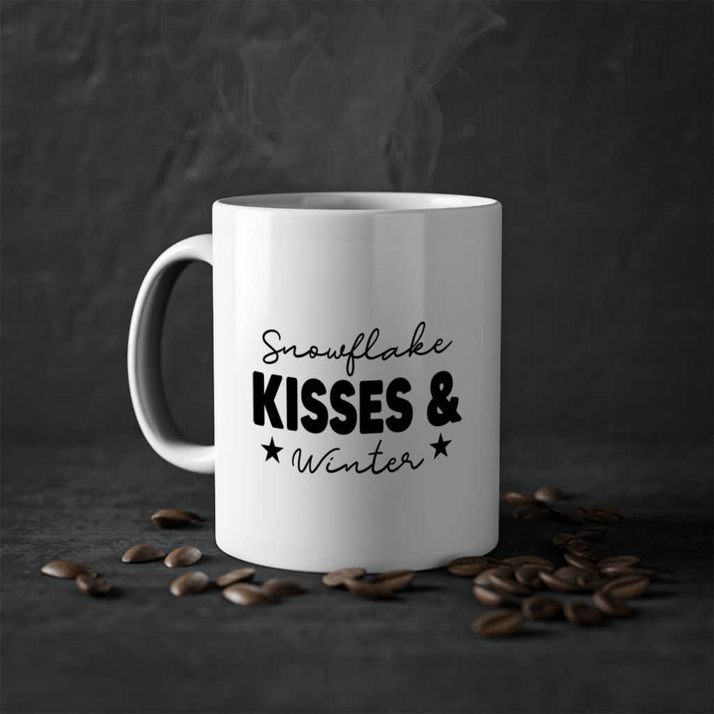 Snowflake Kisses Winter374#- winter-Mug / Coffee Cup