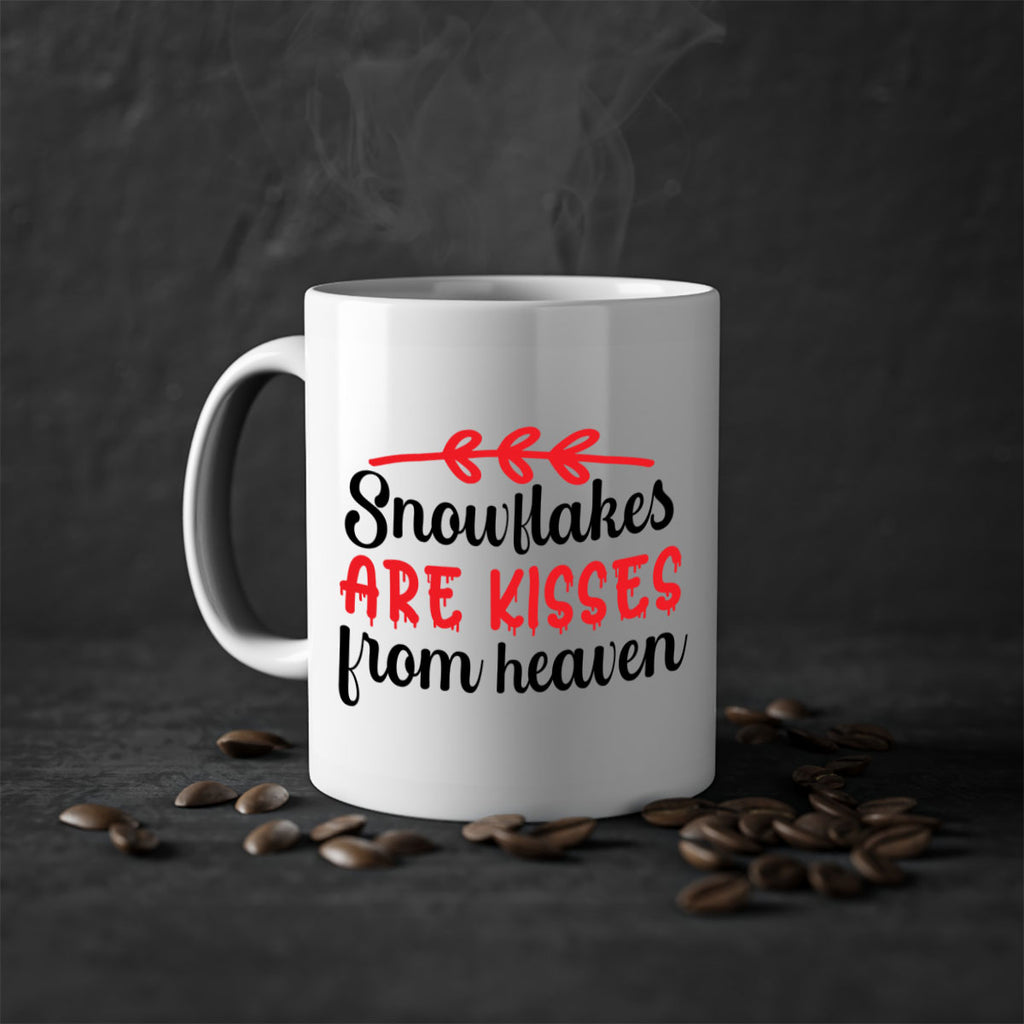 Snowflakes are kisses from heaven 376#- winter-Mug / Coffee Cup