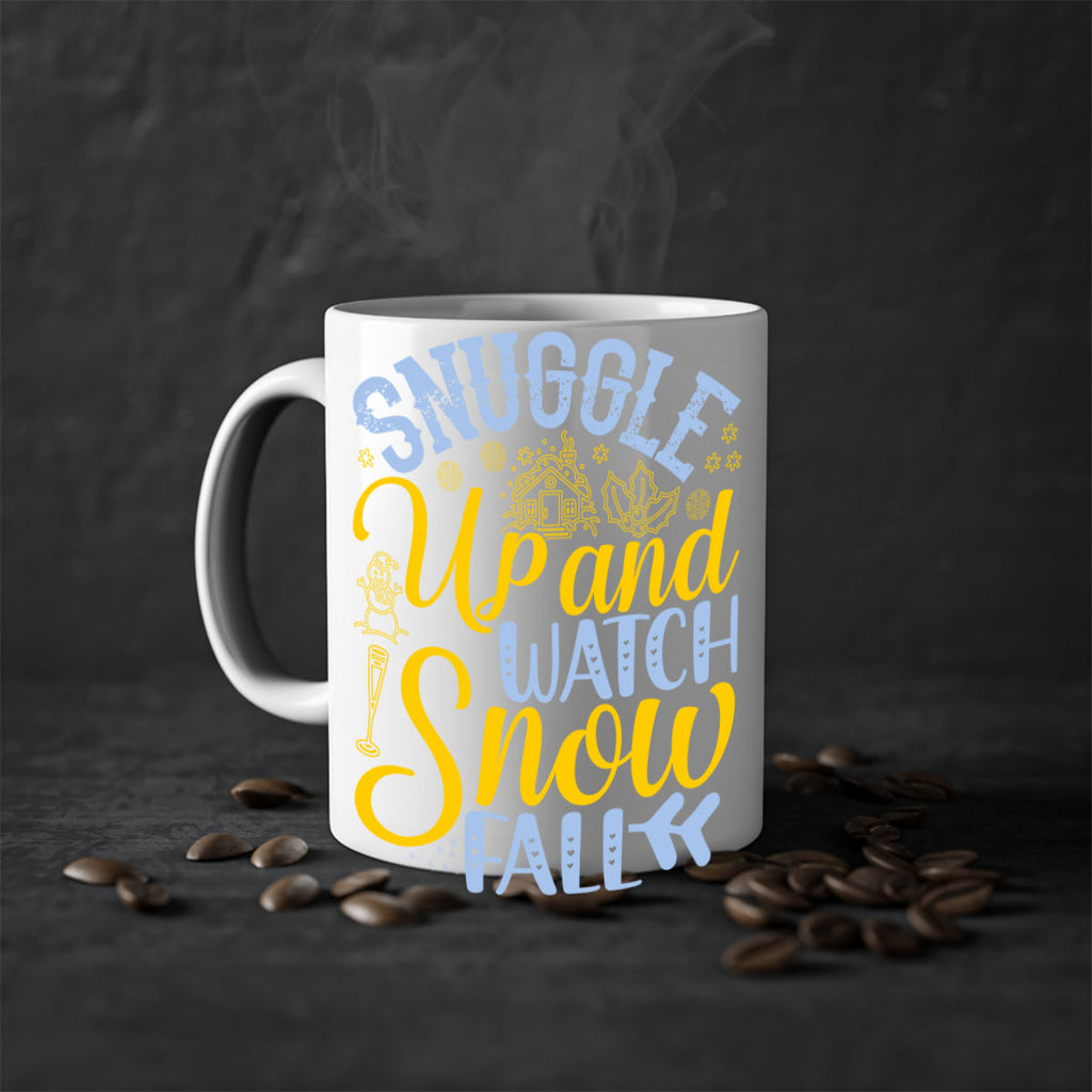 Snuggle up and watch snow fall385#- winter-Mug / Coffee Cup