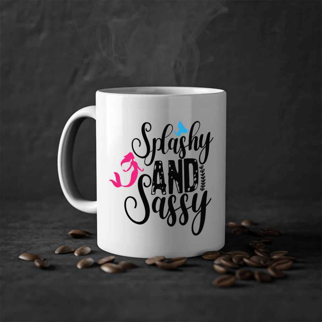 Splashy and Sassy 624#- mermaid-Mug / Coffee Cup