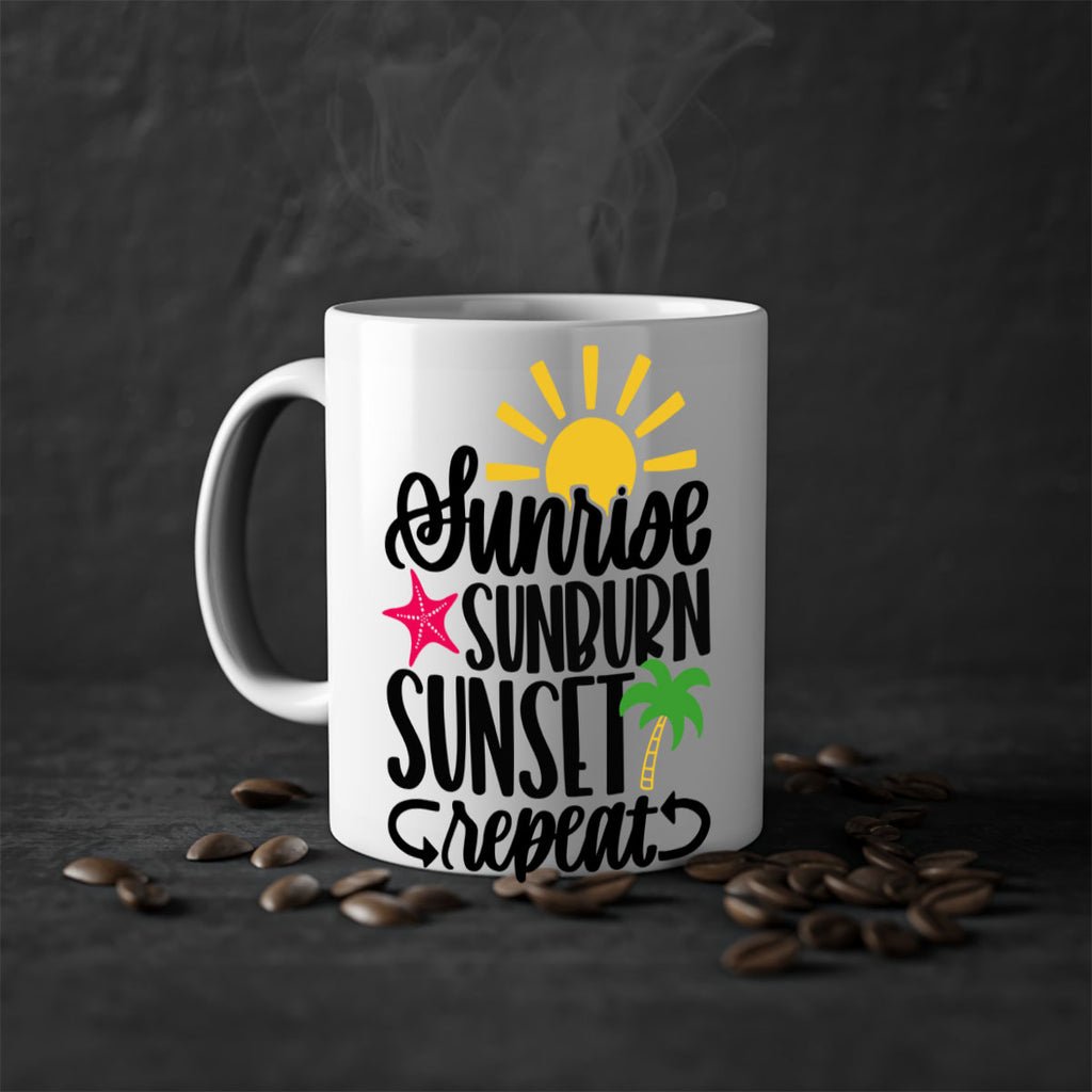 Sunrise Sunburn Sunset Repeat Style 16#- Summer-Mug / Coffee Cup