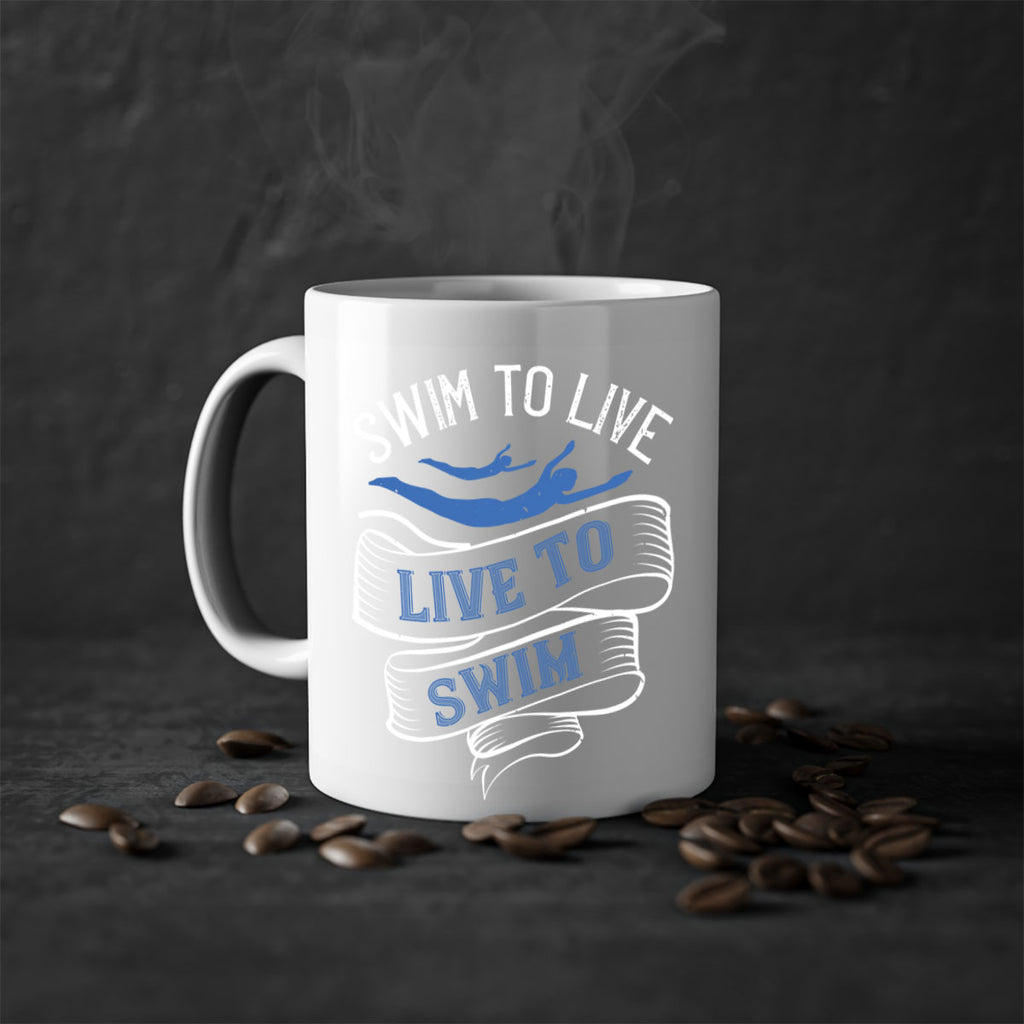 Swim to LiveLive to Swim 384#- swimming-Mug / Coffee Cup