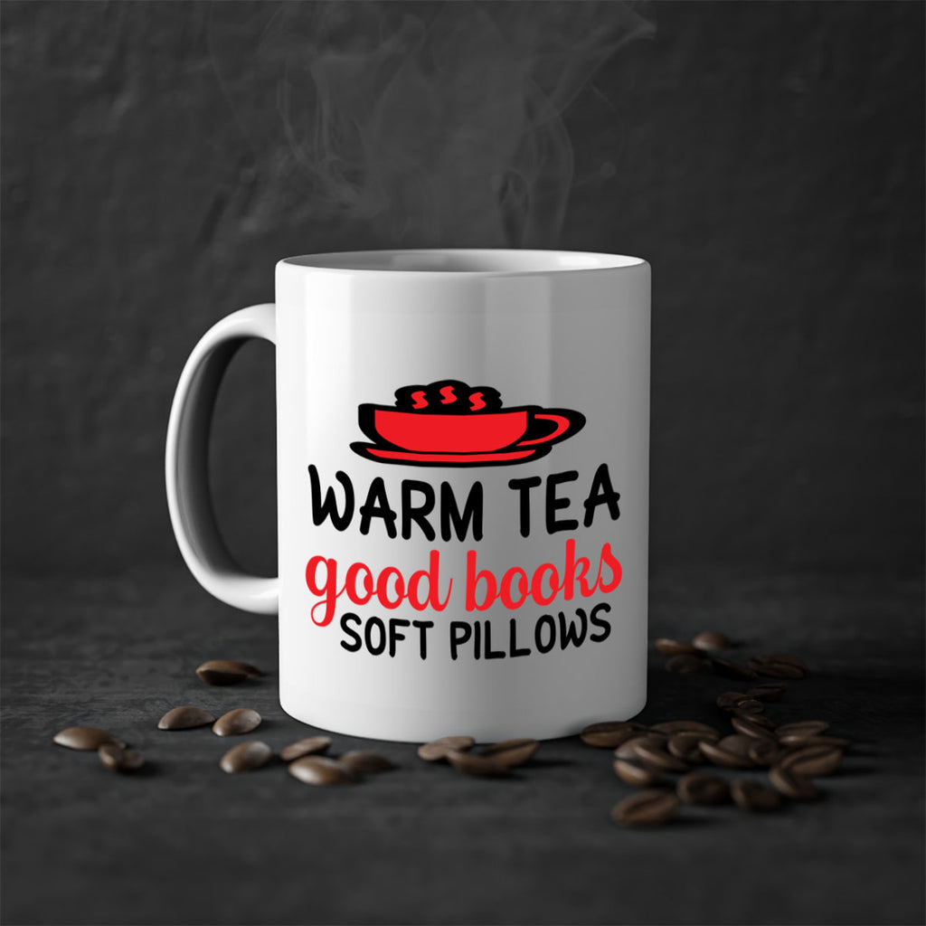 Warm tea good books soft pillows 448#- winter-Mug / Coffee Cup