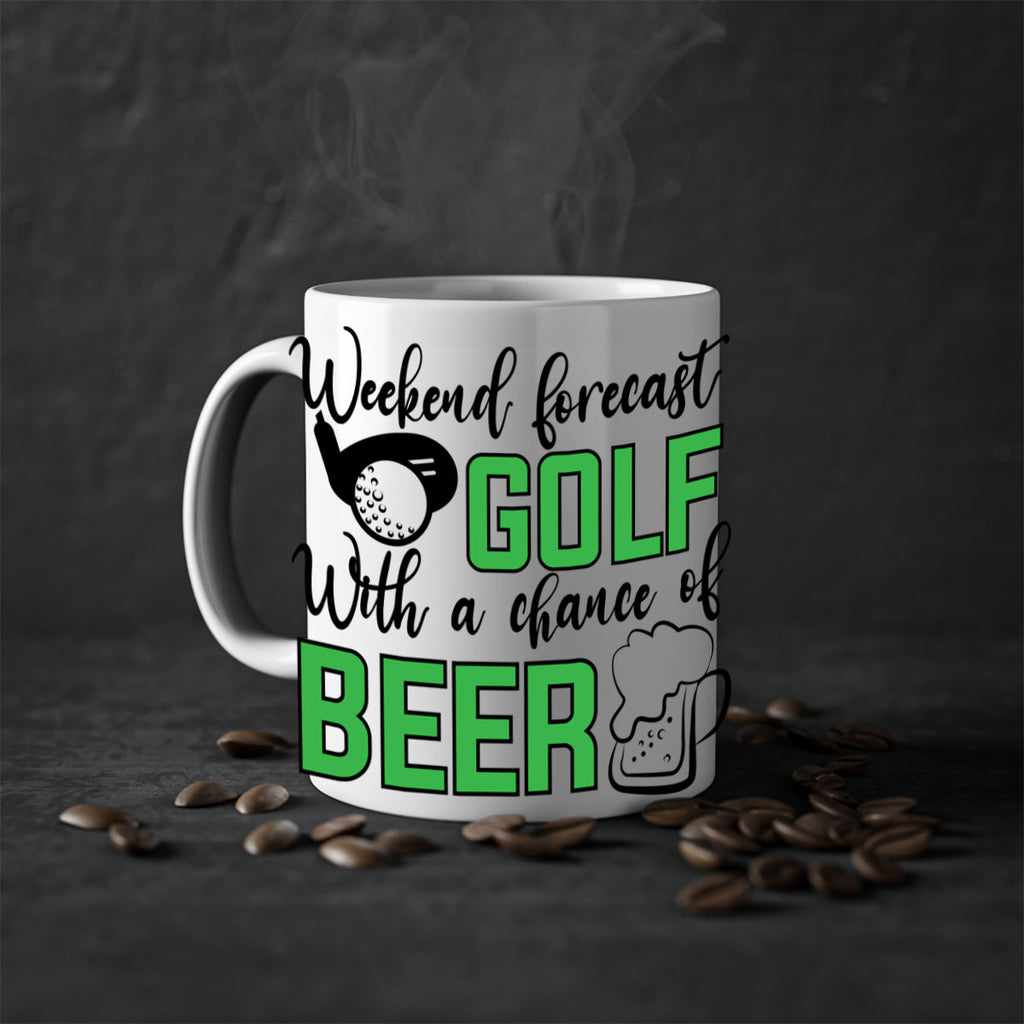 Weekend forecast With a chance of beer 109#- golf-Mug / Coffee Cup