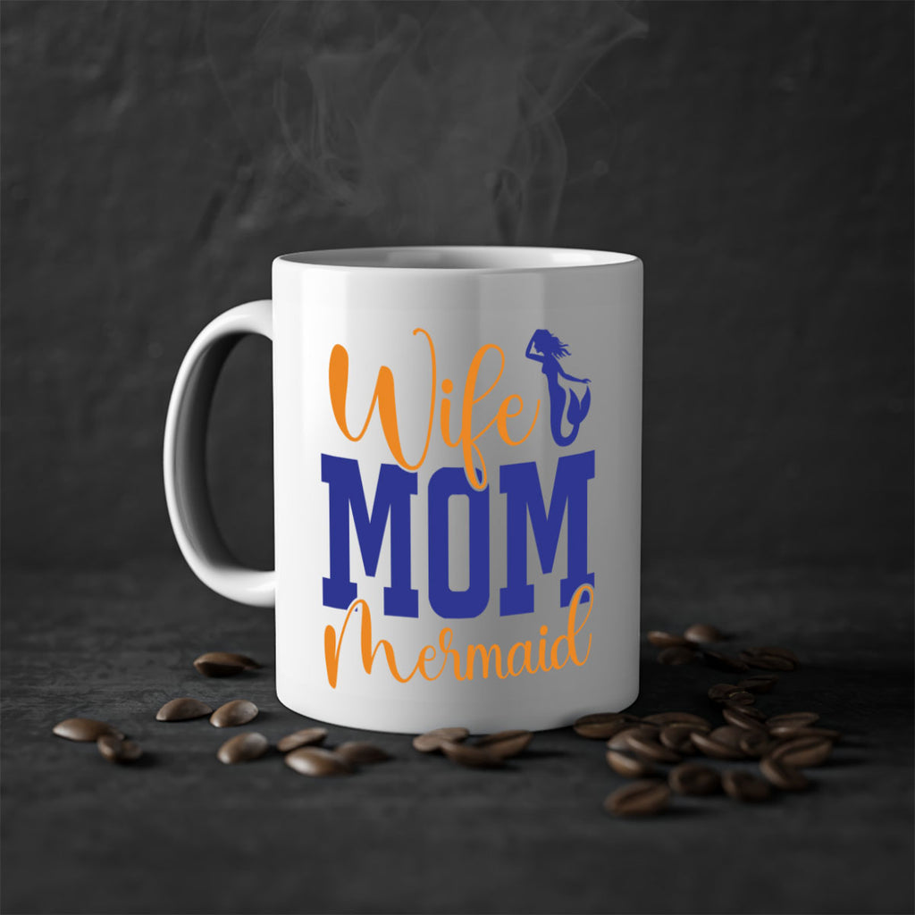 Wife Mom Mermaid 668#- mermaid-Mug / Coffee Cup