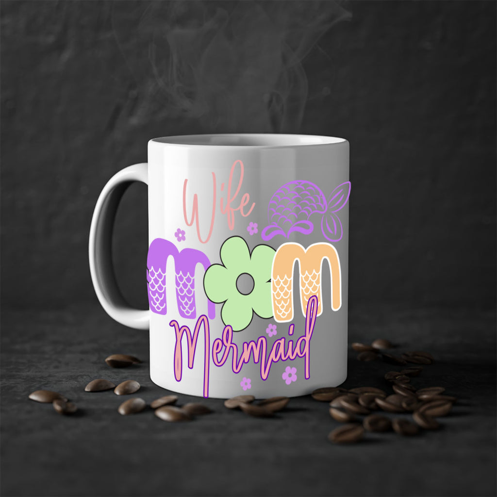 Wife Mom Mermaid 677#- mermaid-Mug / Coffee Cup