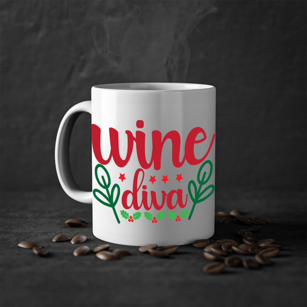 Wine Diva 482#- winter-Mug / Coffee Cup