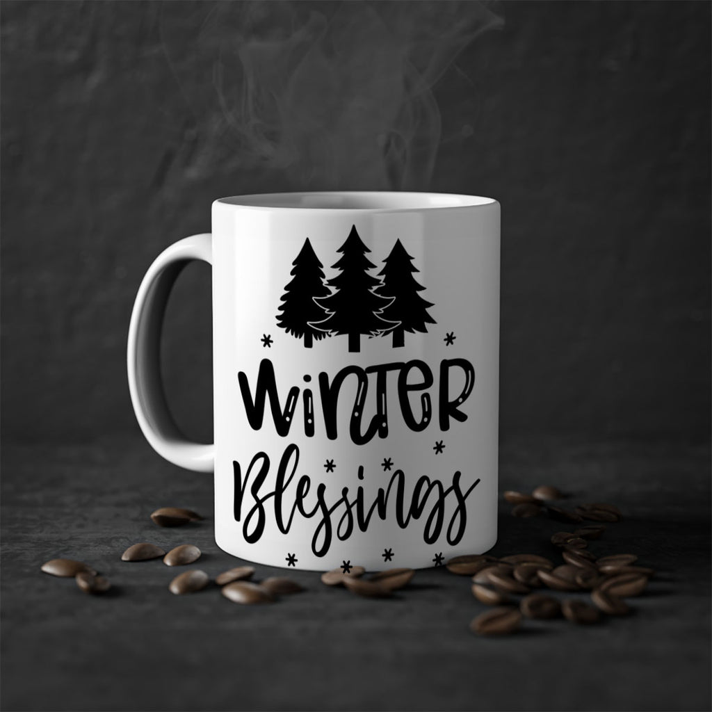 Winter Blessings 489#- winter-Mug / Coffee Cup