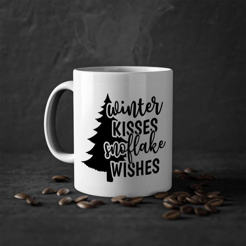 Winter Kisses Snoflake Wishes518#- winter-Mug / Coffee Cup