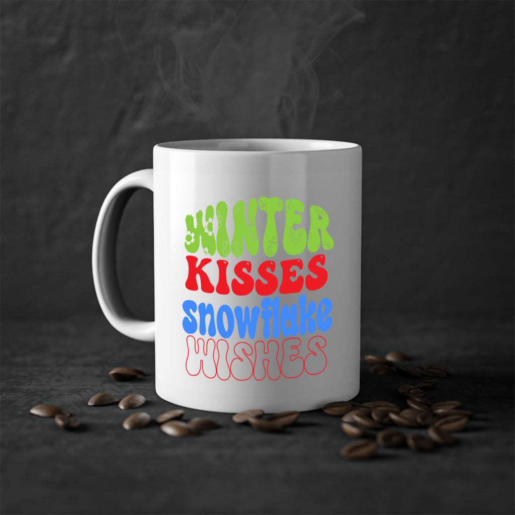 Winter kisses snowflake wishes 520#- winter-Mug / Coffee Cup