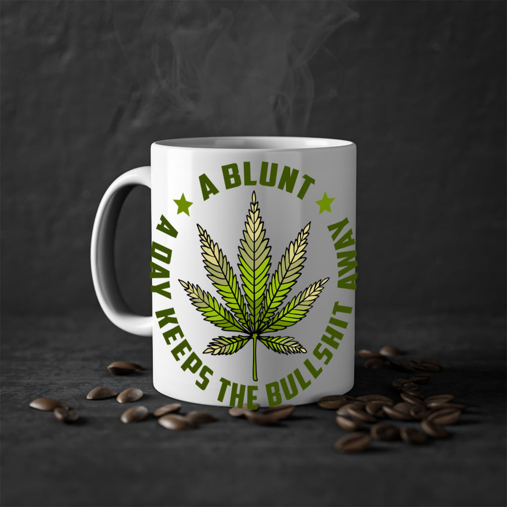 a blut a day keeps the BS away 5#- marijuana-Mug / Coffee Cup