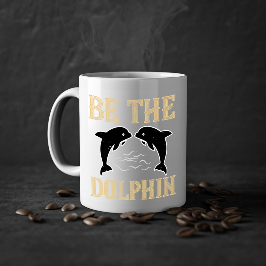 be the dolphin 1428#- swimming-Mug / Coffee Cup