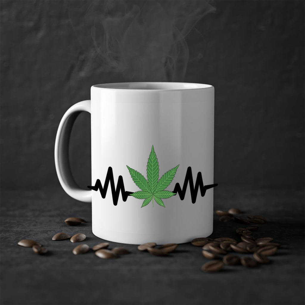 cannabis heartbeat 46#- marijuana-Mug / Coffee Cup