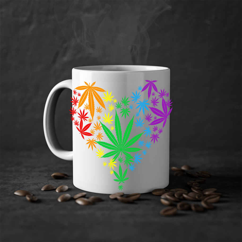 marijuana heart 200#- marijuana-Mug / Coffee Cup