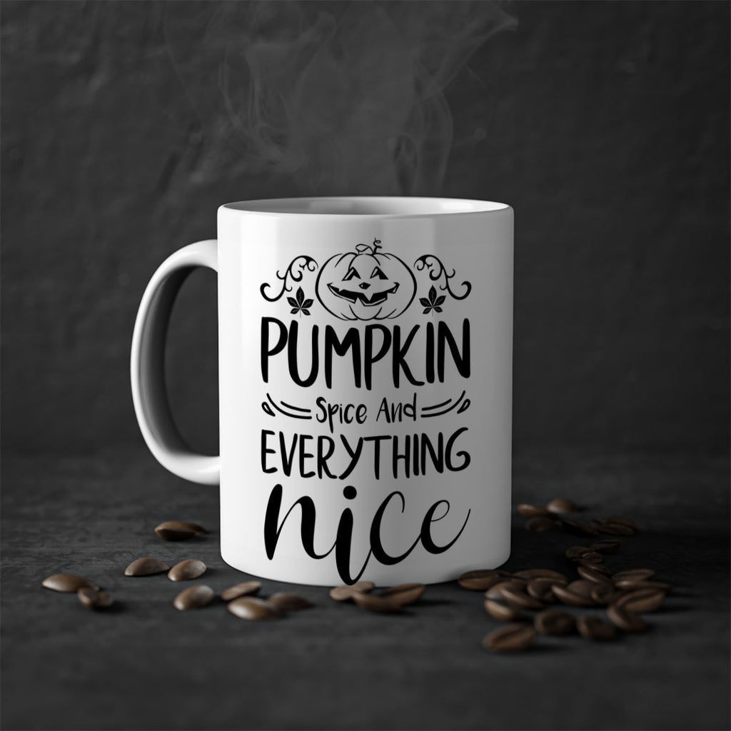 pumpkin spice and everything nice 542#- fall-Mug / Coffee Cup