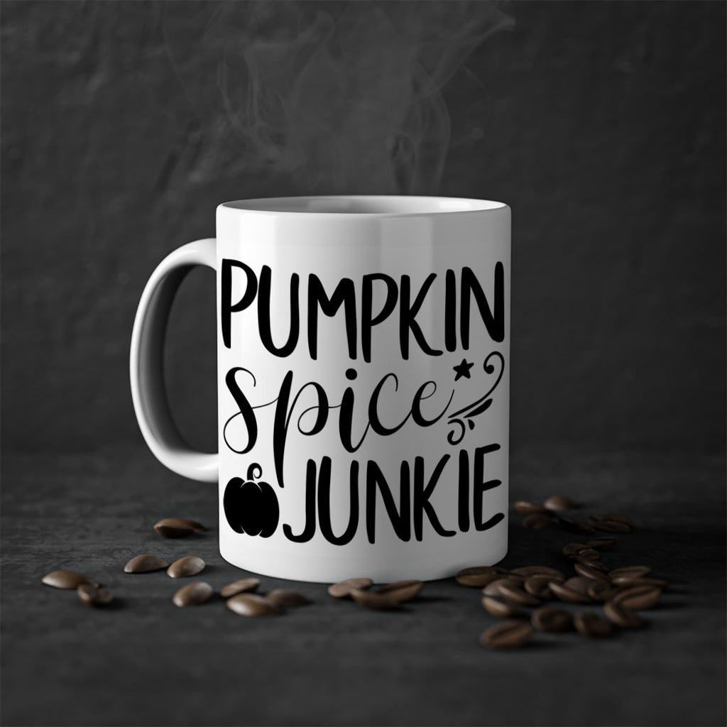 pumpkin spice junkie 548#- fall-Mug / Coffee Cup
