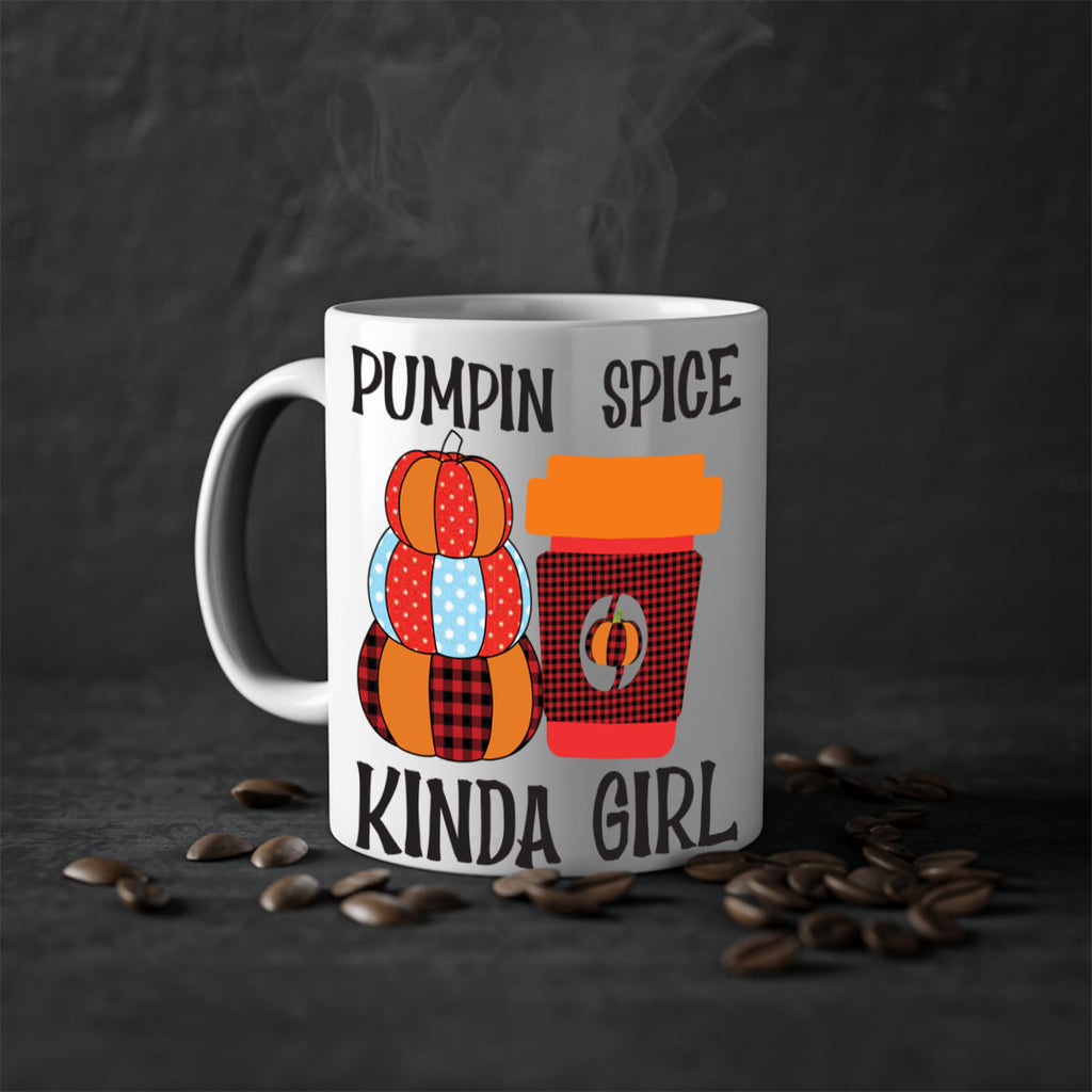 pumpkin spice kinda girl 551#- fall-Mug / Coffee Cup