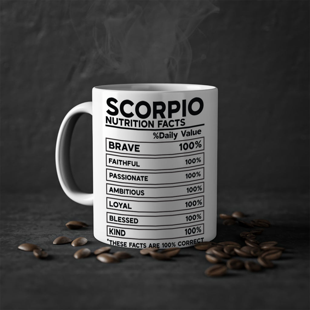 scorpio Nutrition Facts 434#- zodiac-Mug / Coffee Cup