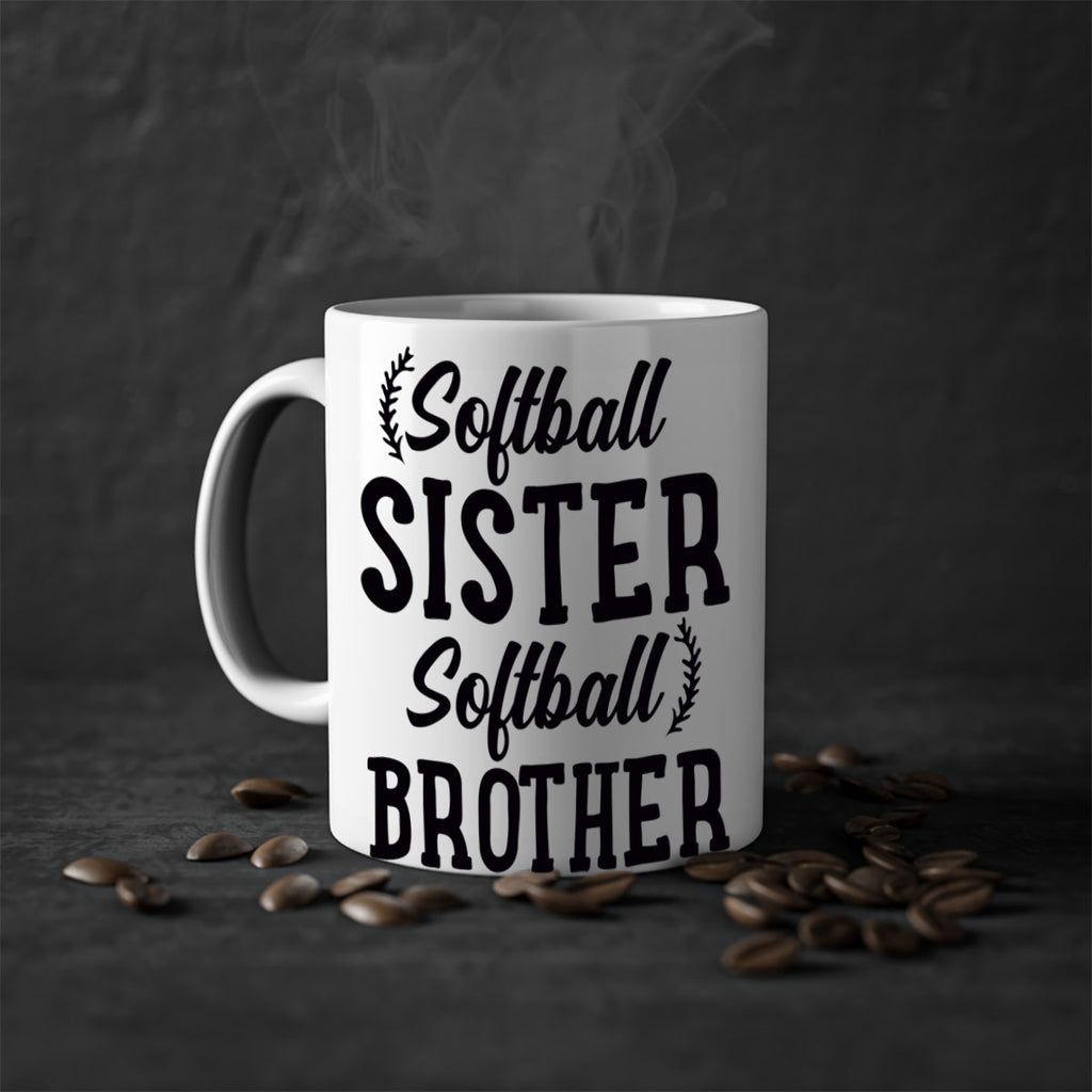 softball sister softball brother 2273#- softball-Mug / Coffee Cup