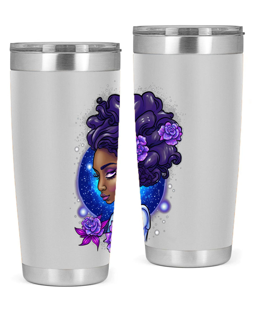 Sparkling Black Girl Design 7#- women-girls- Tumbler