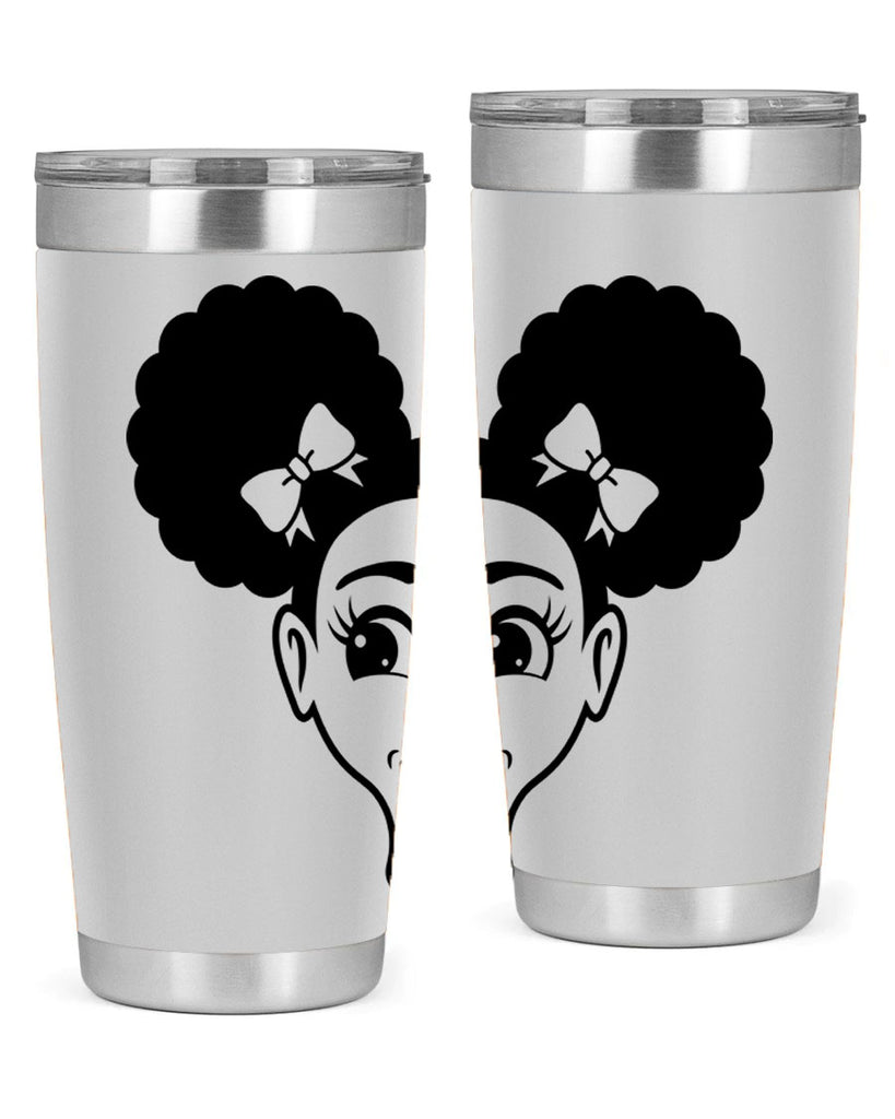 afro puffs girl face 73#- women-girls- Tumbler