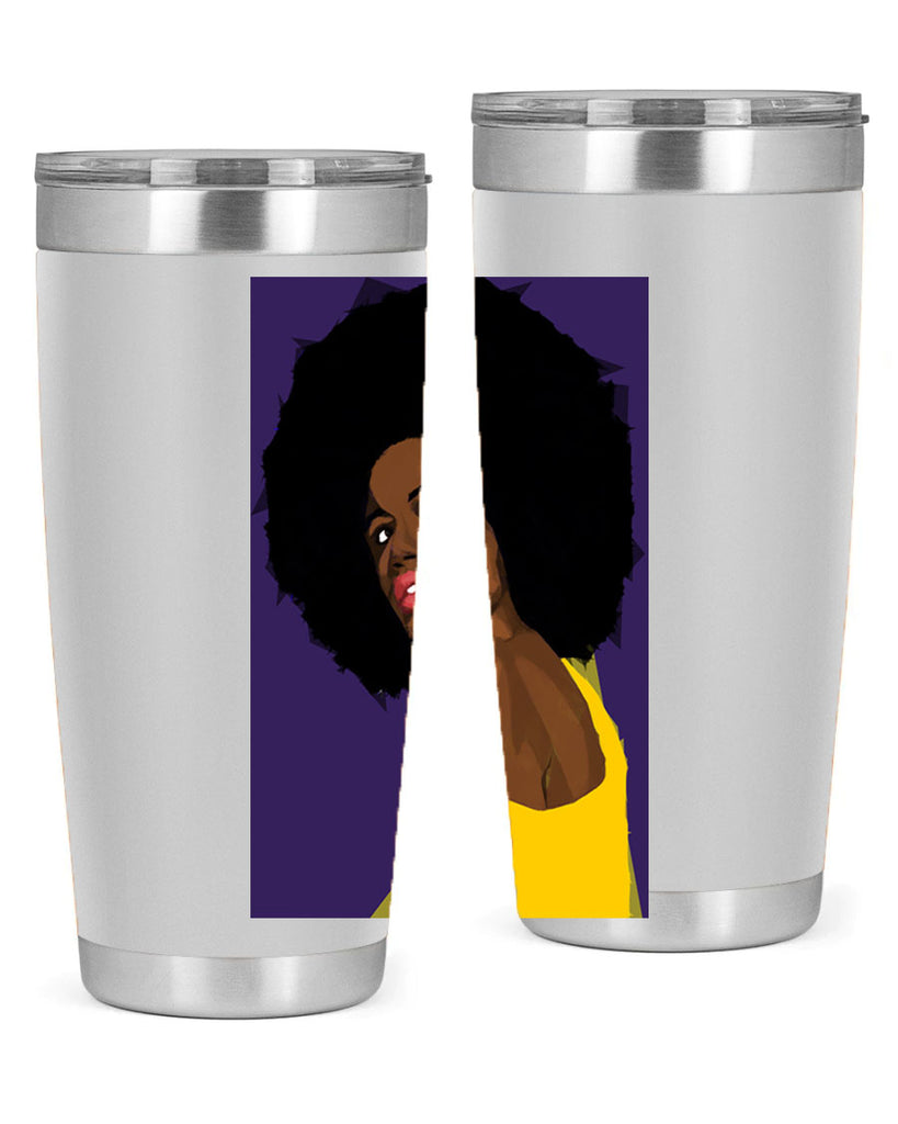 beautiful black woman geometric 60#- women-girls- Tumbler