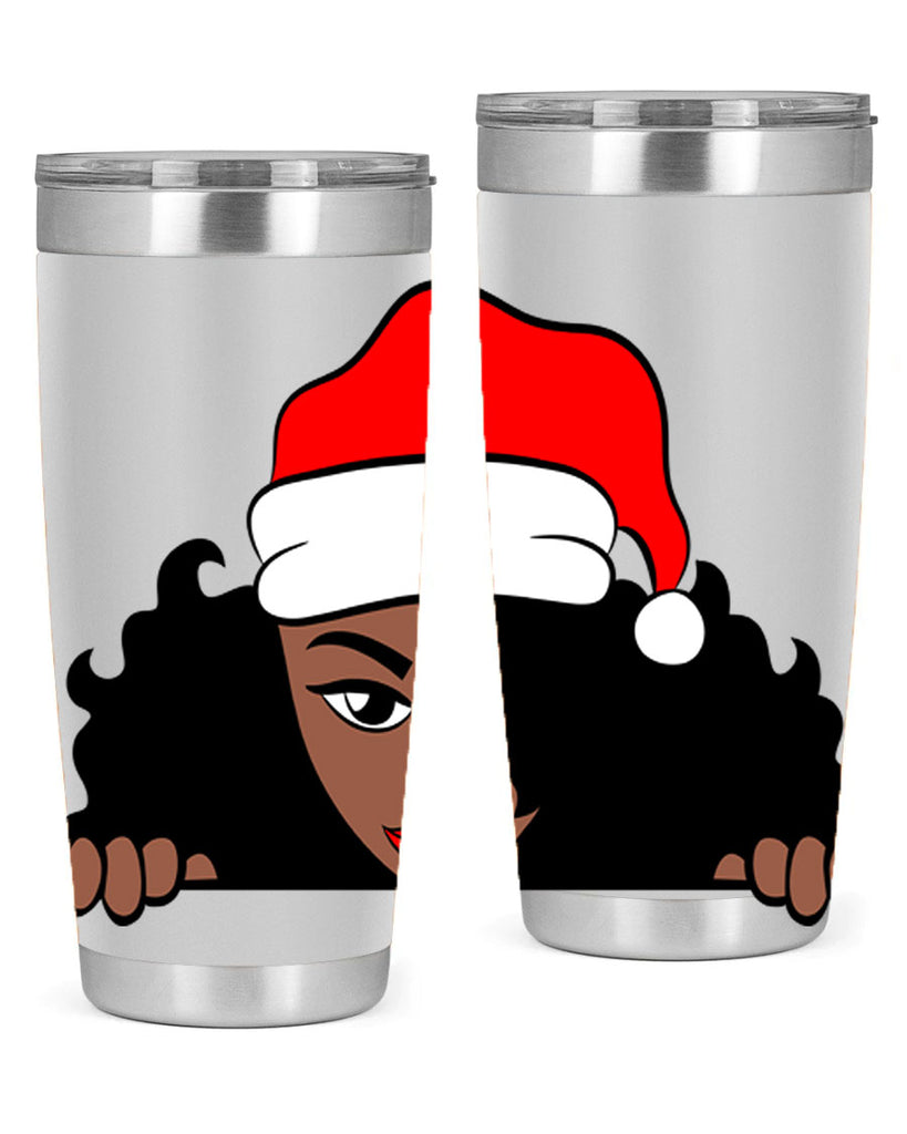 peekaboo santa girl 22#- women-girls- Tumbler