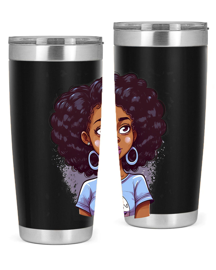 Sparkling Black Girl Design 20#- women-girls- Tumbler