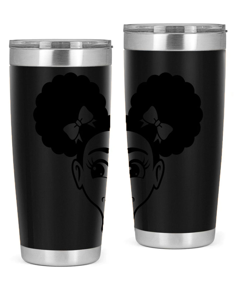 afro puffs girl face 73#- women-girls- Tumbler