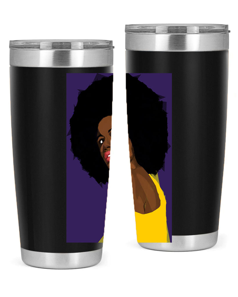 beautiful black woman geometric 60#- women-girls- Tumbler