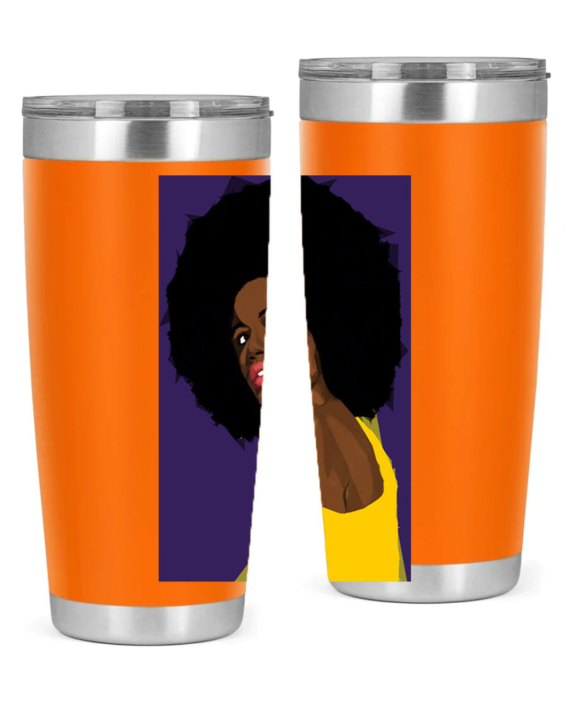 beautiful black woman geometric 60#- women-girls- Tumbler