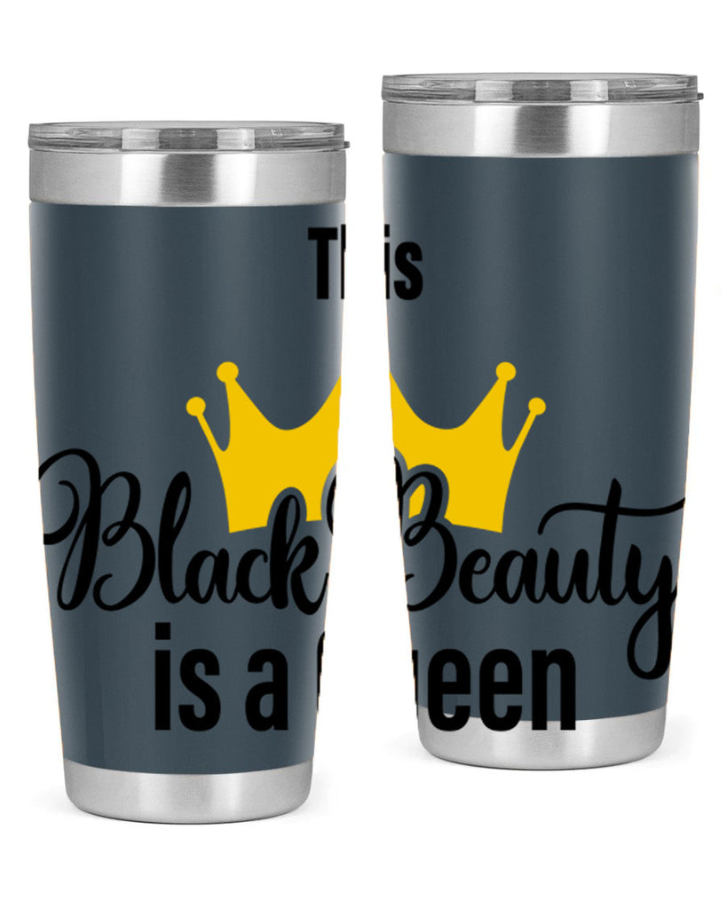 this black beauty is a queen Style 3#- women-girls- Cotton Tank