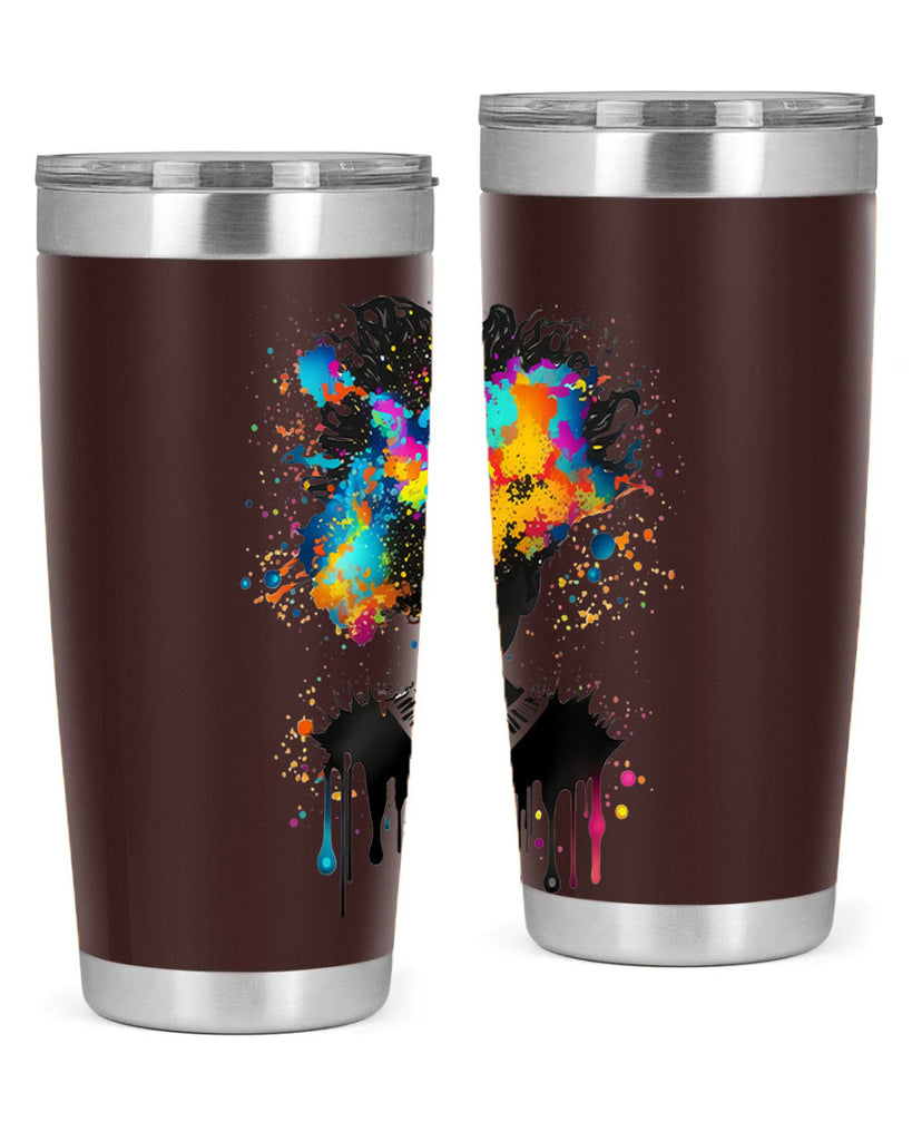 Sparkling Black Girl Design 16#- women-girls- Tumbler