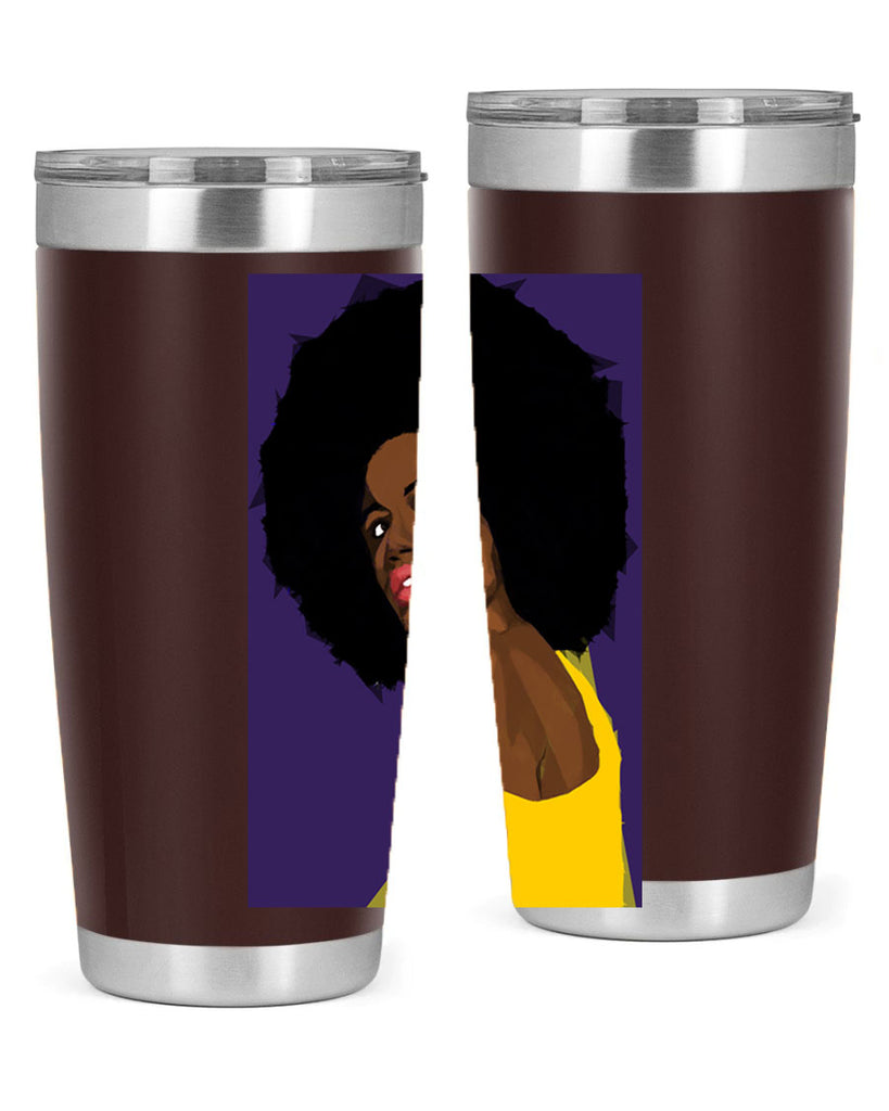 beautiful black woman geometric 60#- women-girls- Tumbler